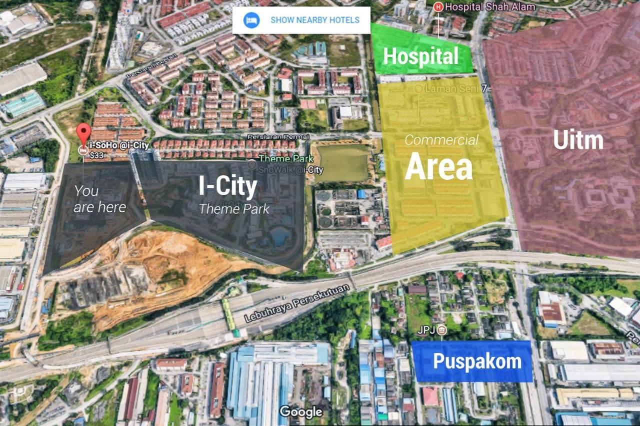 Sinar Rasa Homestay At I-Soho, I-City ชาห์อาลัม ภายนอก รูปภาพ Location of I-City