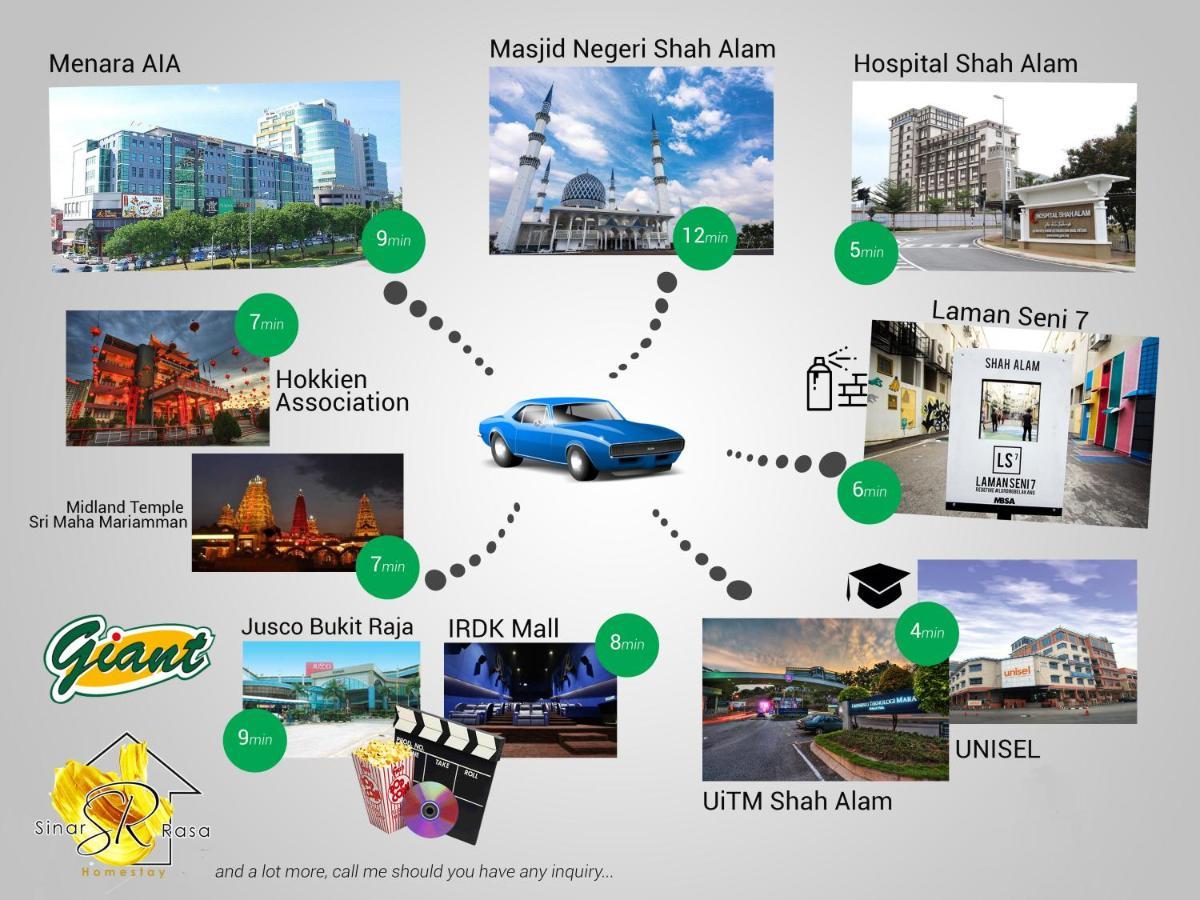 Sinar Rasa Homestay At I-Soho, I-City ชาห์อาลัม ภายนอก รูปภาพ Shah Alam City Map